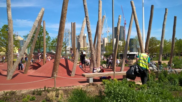 tree trunk park Olympic Park